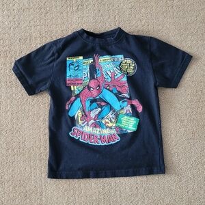 Black Spider-Man Graphic T-Shirt